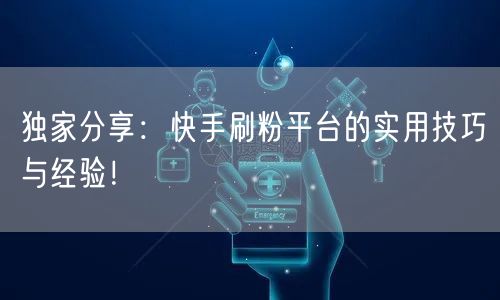 独家分享：快手刷粉平台的实用技巧与经验！