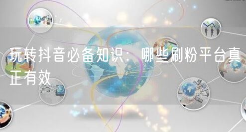 玩转抖音必备知识：哪些刷粉平台真正有效