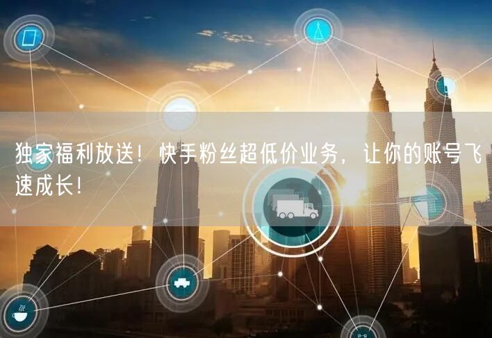 独家福利放送！快手粉丝超低价业务，让你的账号飞速成长！